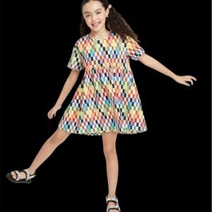 NWOT- Target Pride Girls Checkered Skater Dress- 
Designer-Alice Butts